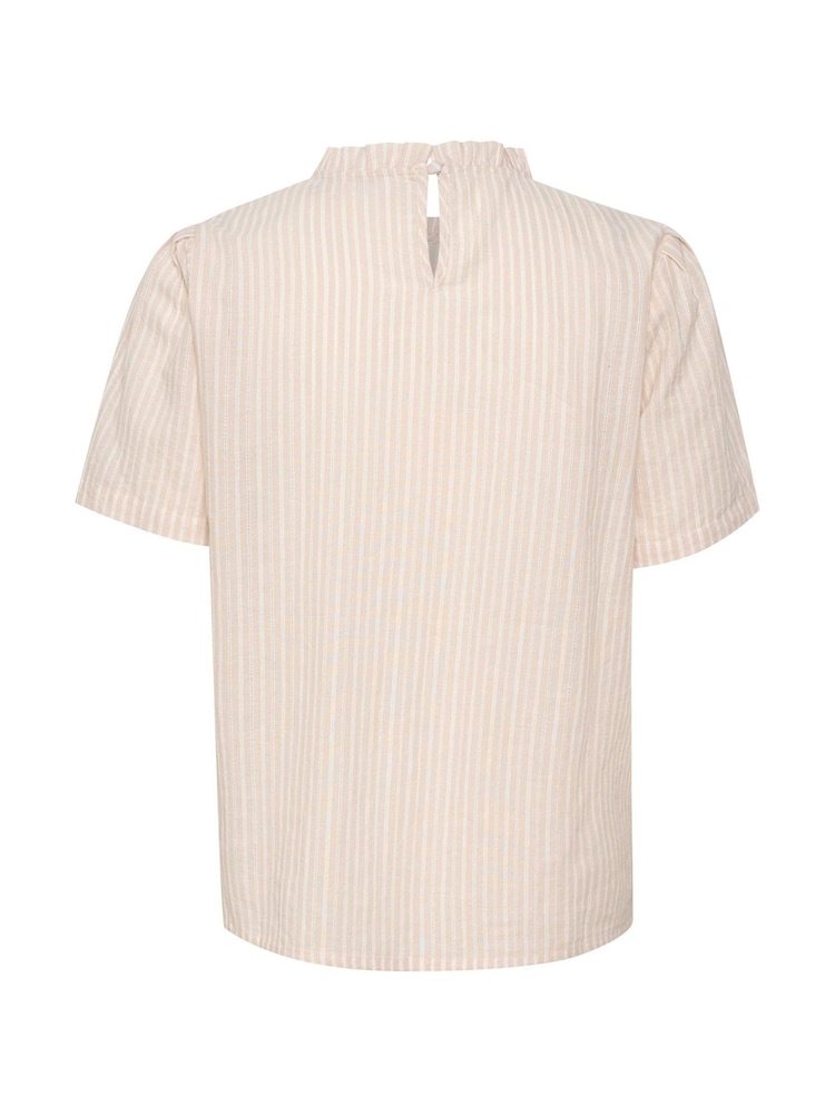 Cream Katinka Cream Short Sleeve 100% Cotton Blouse - Image 4 of 4 Cream Katinka Cream Short Sleeve 100% Cotton Blouse - Image 4 of 4