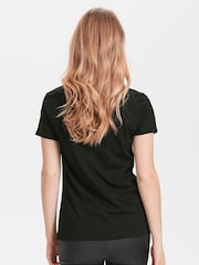Cream Naia Black V-Neck T-Shirt - Image 4 of 8
