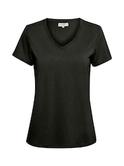 Cream Naia Black V-Neck T-Shirt - Image 6 of 8