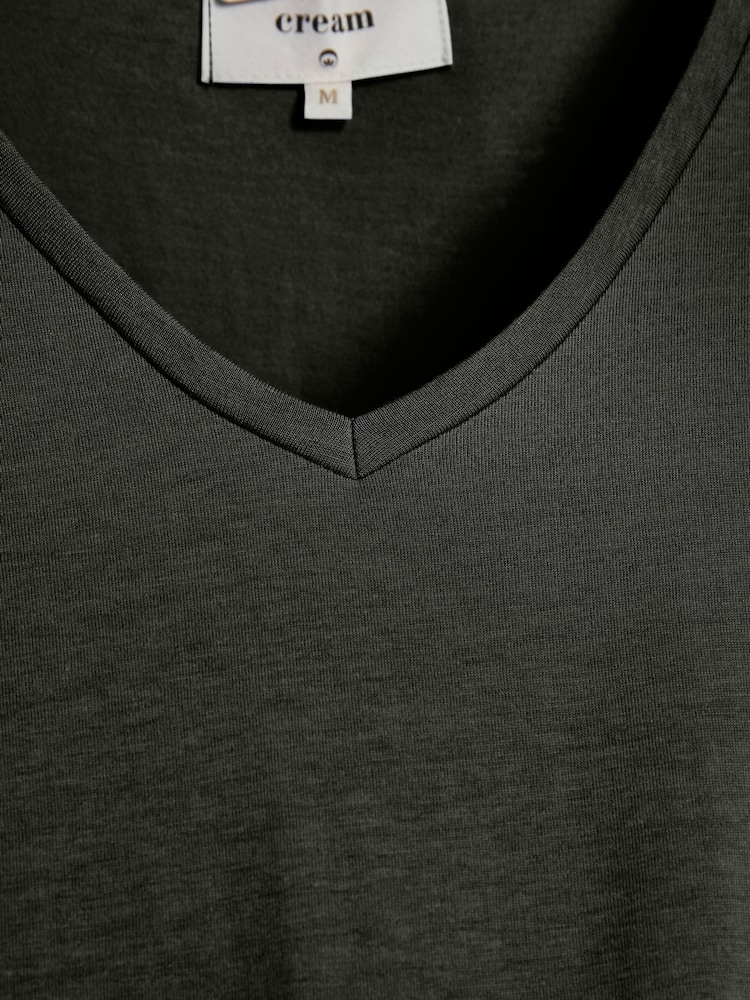 Cream Naia Black V-Neck T-Shirt - Image 8 of 8
