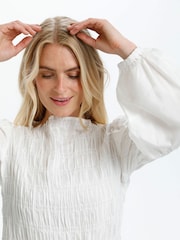 Cream Henva Smock Blouse - Image 3 of 5