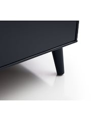 Julian Bowen Anthracite Black Alicia 2 Drawer Bedside Table - Image 6 of 8