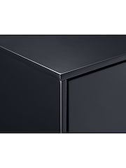 Julian Bowen Anthracite Black Alicia 2 Drawer Bedside Table - Image 8 of 8