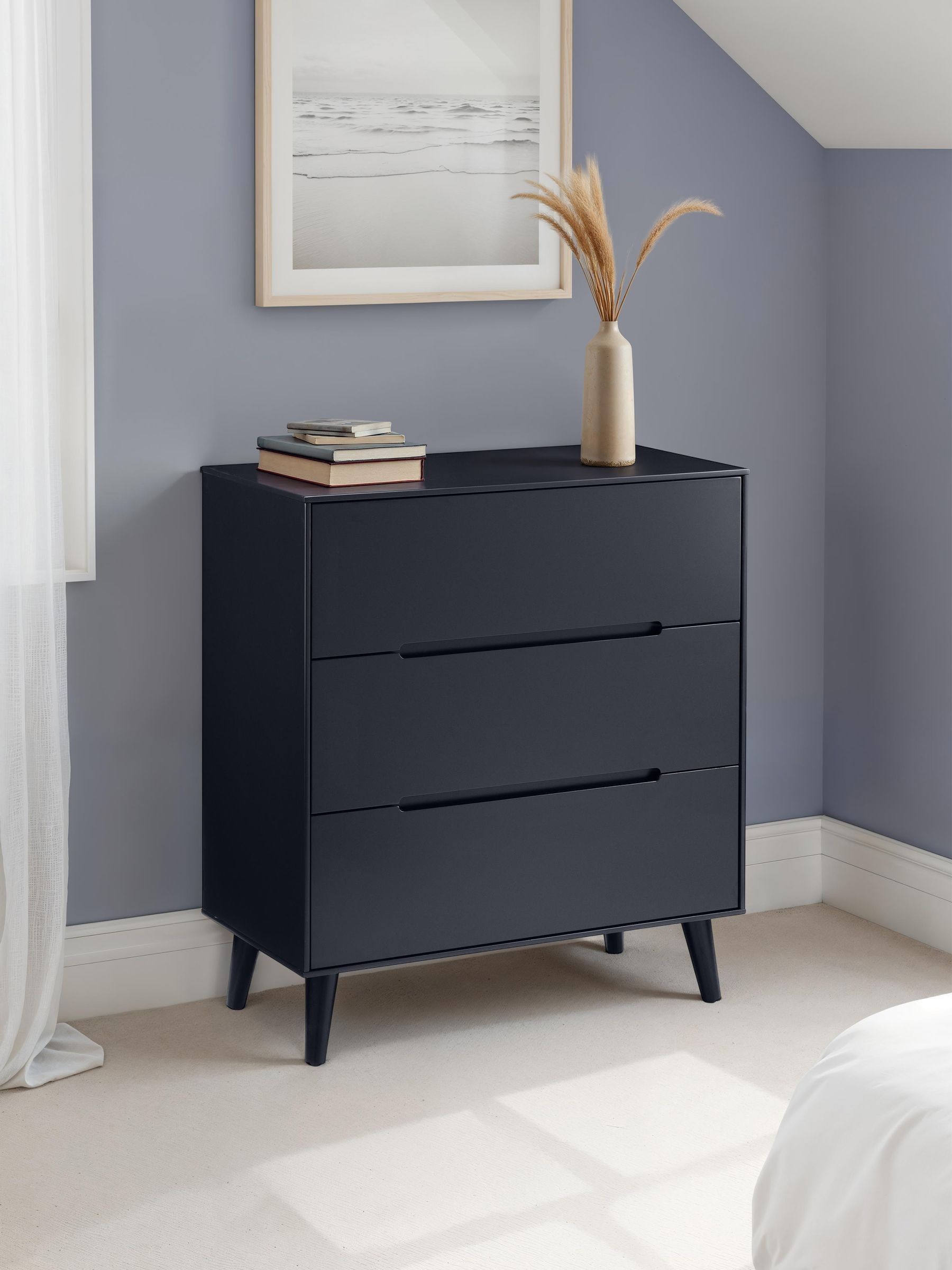 B&Q - Alicia 3 Drawer ChestAnthracite - Image 4