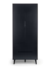 Julian Bowen Anthracite Black Alicia Double 2 Drawer Wardrobe - Image 2 of 3