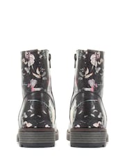 Pavers Black Multi Ladies Lace Up Ankle Boots - Image 3 of 5
