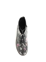 Pavers Black Multi Ladies Lace Up Ankle Boots - Image 4 of 5