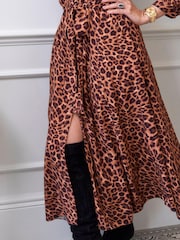 Myleene Klass Animal Printed Shirt Dress - Image 9 of 10