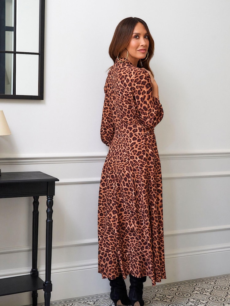 Myleene Klass Animal Printed Shirt Dress - Image 2 of 10 Myleene Klass Animal Printed Shirt Dress - Image 2 of 10
