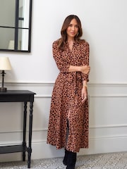 Myleene Klass Animal Printed Shirt Dress - Image 3 of 10