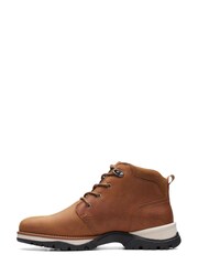 Clarks Cognac Red Cognac Leather Topton Mid Boots - Image 2 of 7