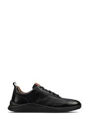 Clarks Black Leather Puxton Lace Shoes - Image 1 of 7