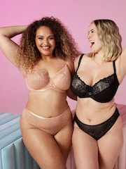Curvy Kate Orange Lace Daze Balcony Floral Print Bra - Image 5 of 10