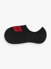 HUGO Black Womens Low Cut Label Socks 2 Pack - Image 2 of 3