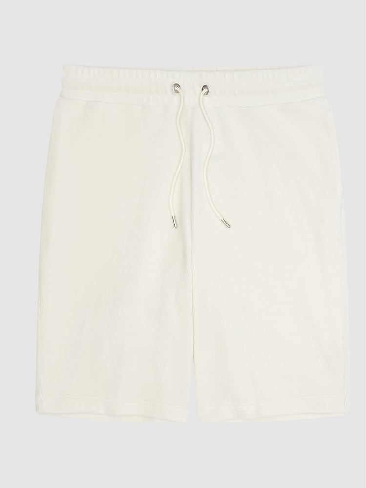 Reiss Ecru Star Velour Jersey Shorts - Image 2 of 5