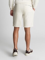 Reiss Ecru Star Velour Jersey Shorts - Image 5 of 5