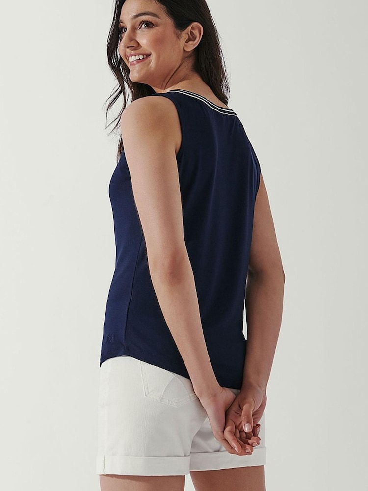 Crew Clothing Navy Blue Casual Vest - Image 2 of 4