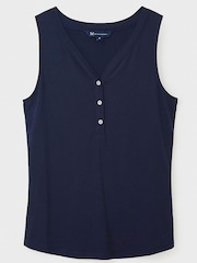 Crew Clothing Navy Blue Casual Vest - Image 4 of 4