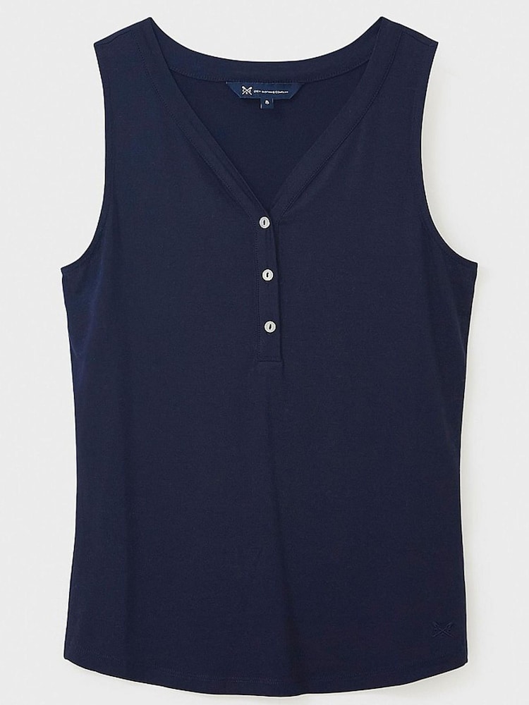 Crew Clothing Navy Blue Casual Vest - Image 4 of 4