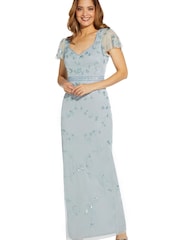 Adrianna Papell Papell Studio Beaded Long Dress - Image 3 of 5