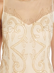 Adrianna Papell Papell Studio Beaded Illusion Gown - Image 4 of 5