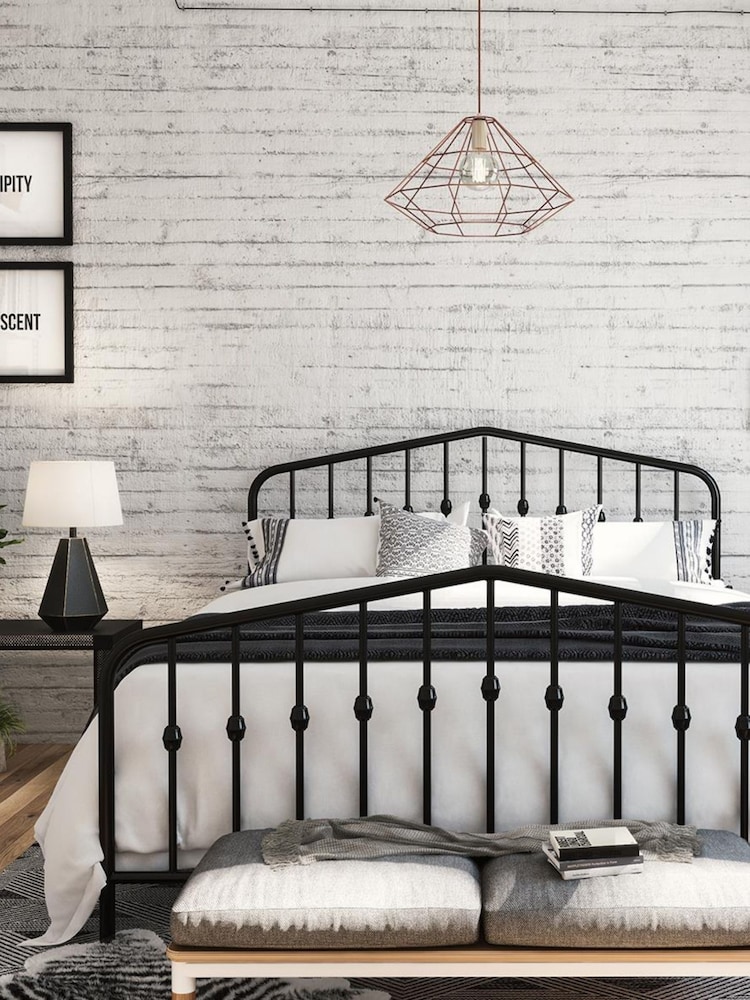 Novogratz Black Bushwick Metal Bed Frame - Image 1 of 5