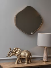 Libra Gold Small Organic Curved Mirror - Image 1 of 4