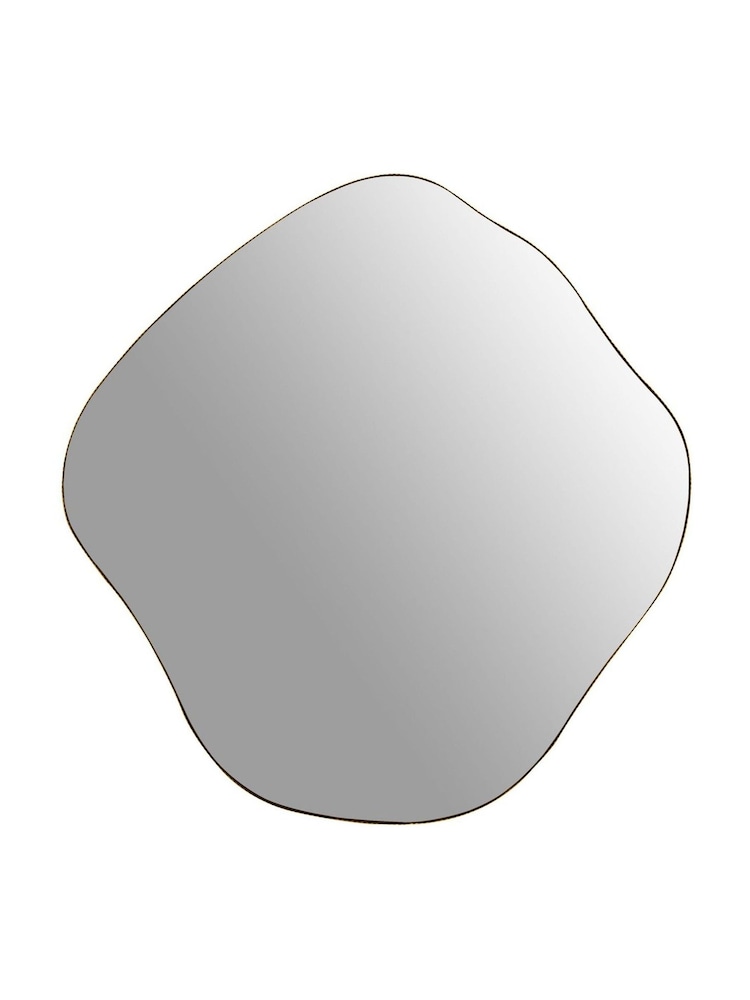 Libra Gold Small Organic Curved Mirror - Image 2 of 4