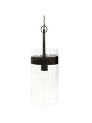 Libra Interiors Black Nickel Atrium Single Glass Ceiling Light Pendant - Image 2 of 2