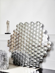 Libra Interiors Honeycomb Hexagonal Convex Mirror - Image 1 of 4