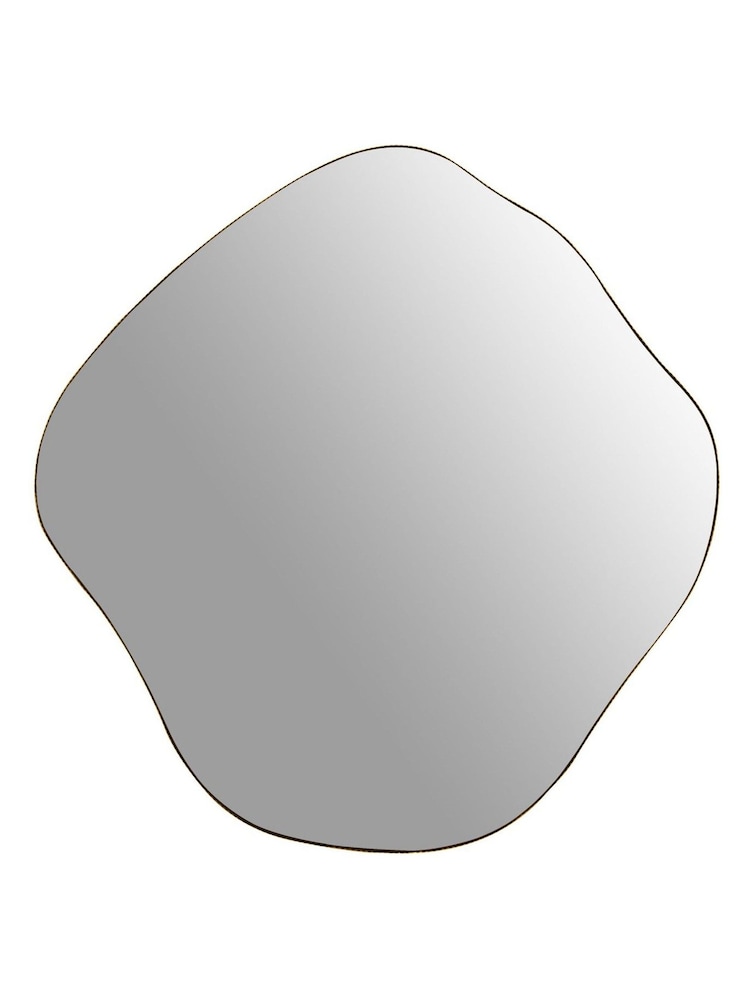 Libra Gold Large Champagne Organic Metal Framed Mirror - Image 2 of 4