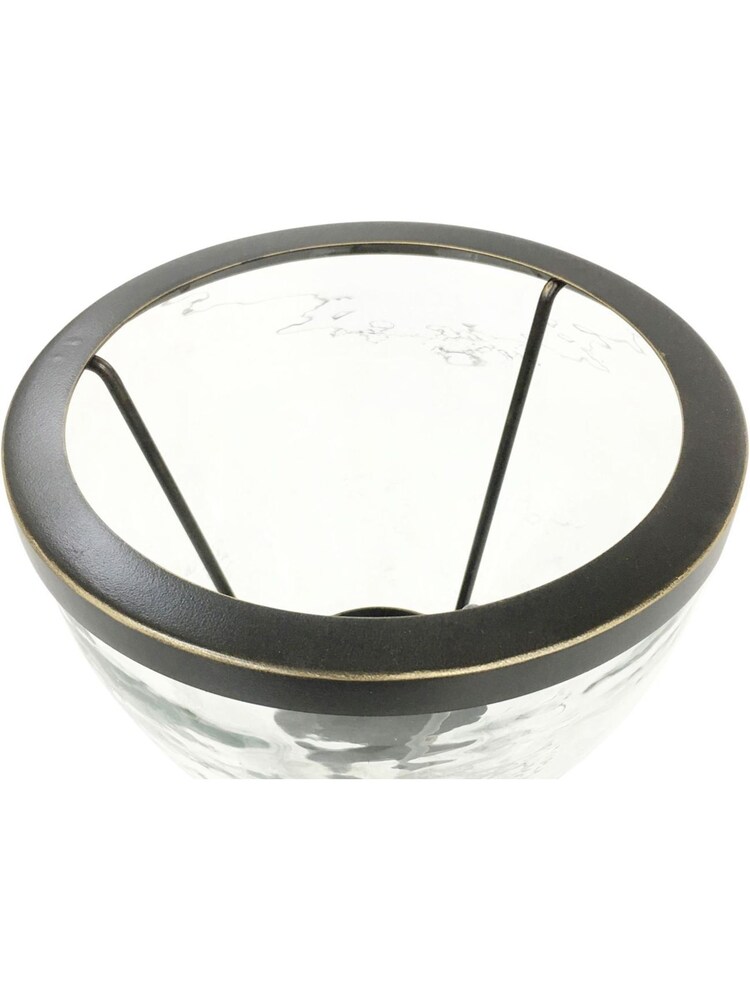 Libra Interiors Clear Nautica Hourglass Hurricane Vase - Image 3 of 3