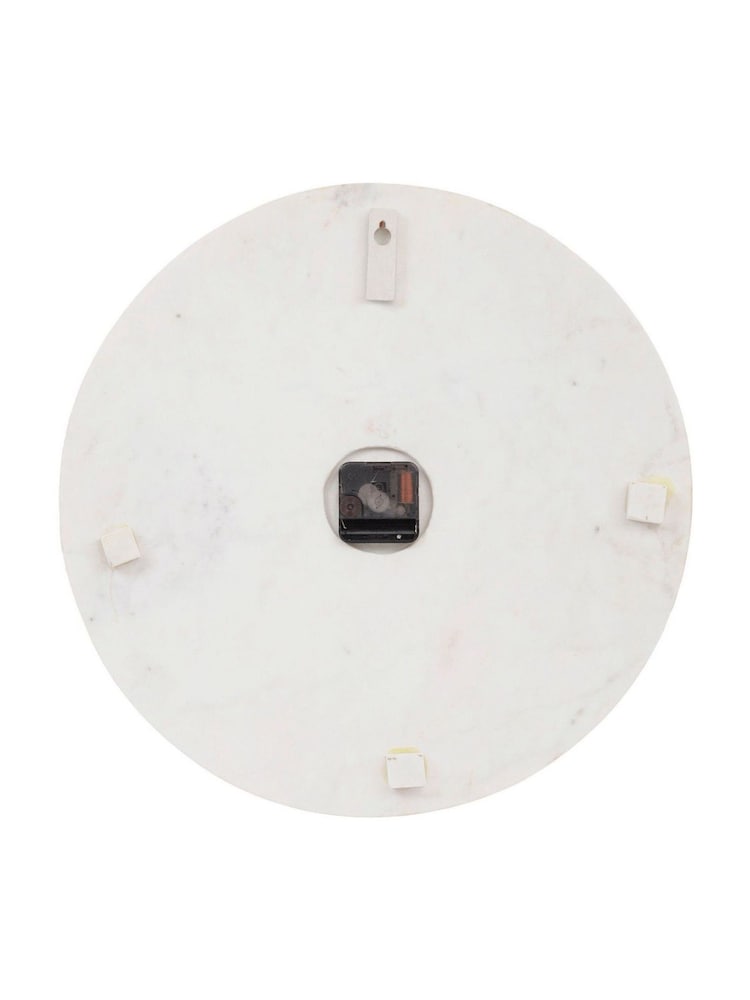 Libra Brass Inlay & Marble Wall Clock - Image 3 of 3