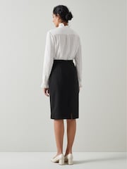 LK Bennett Black Nina Pencil Skirt - Image 2 of 4