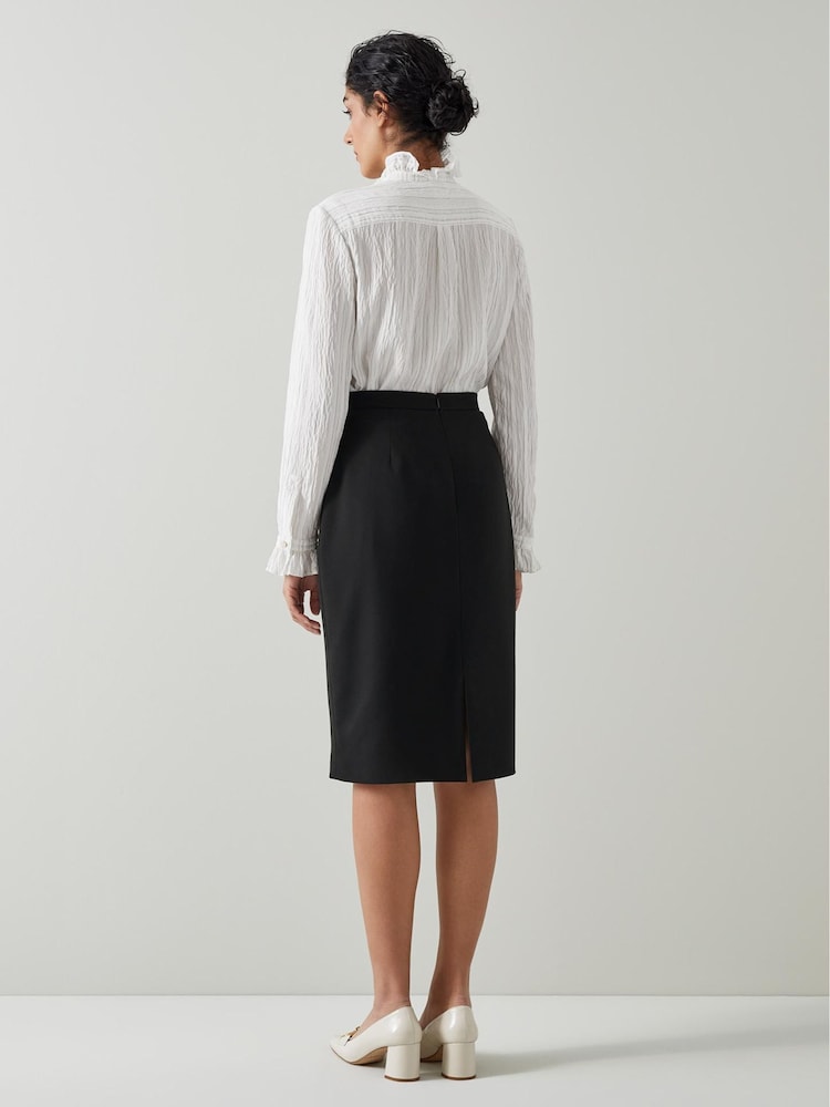 LK Bennett Black Nina Pencil Skirt - Image 2 of 4