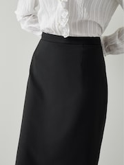 LK Bennett Black Nina Pencil Skirt - Image 3 of 4