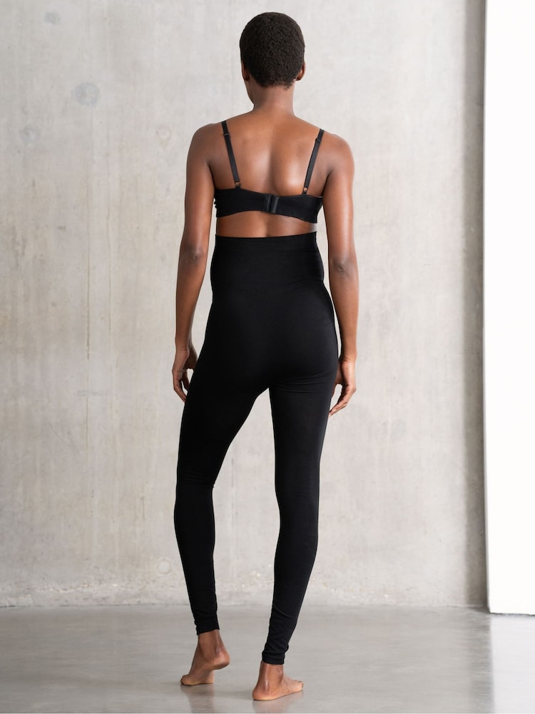 Seraphine Black and Grey Bamboo Maternity Leggings – Twin Pack - Image 5 of 5