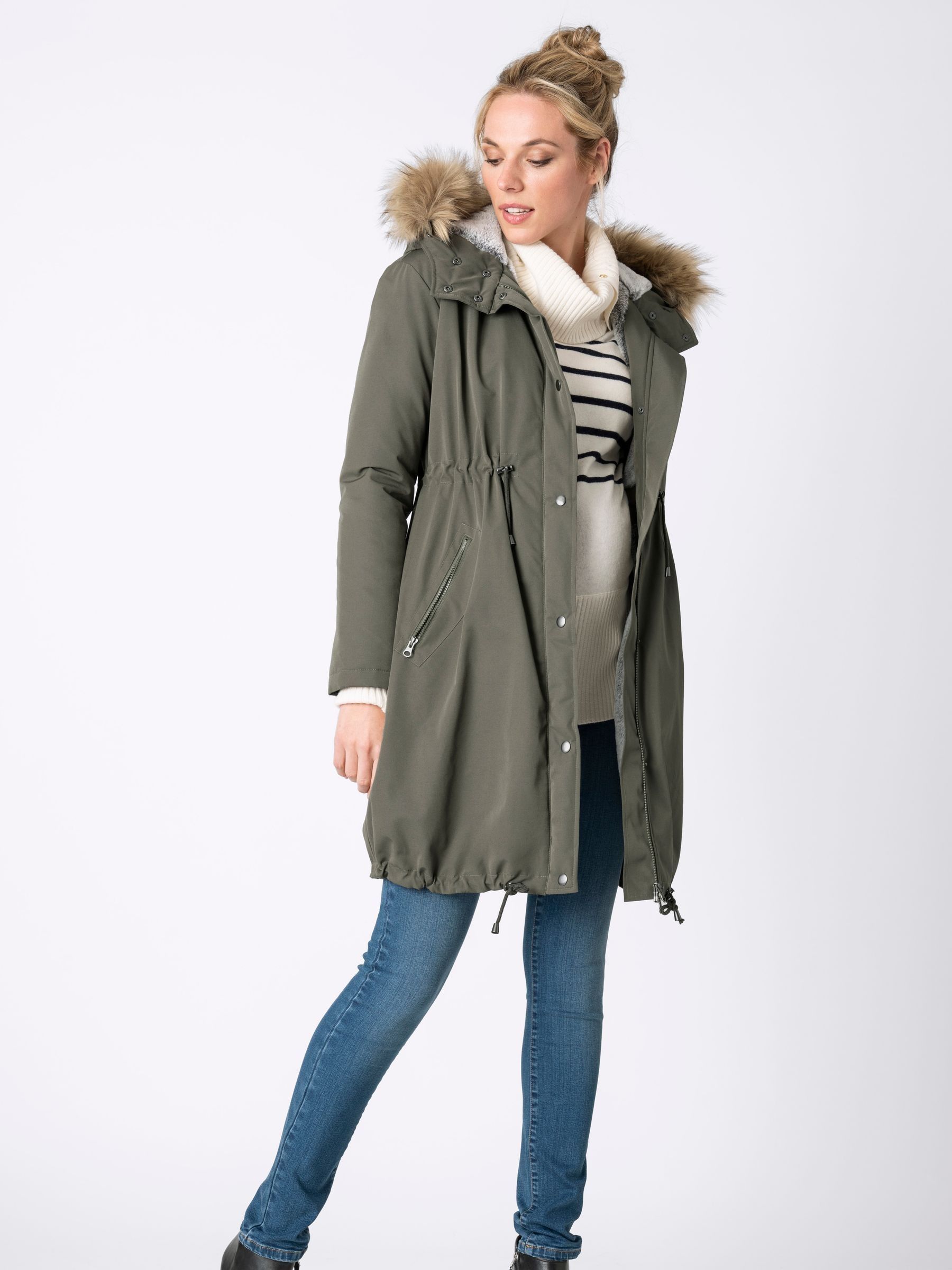 Next green parka coat store