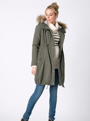 Seraphine Khaki Green 3-In-1 Winter Maternity Parka - Image 4 of 9