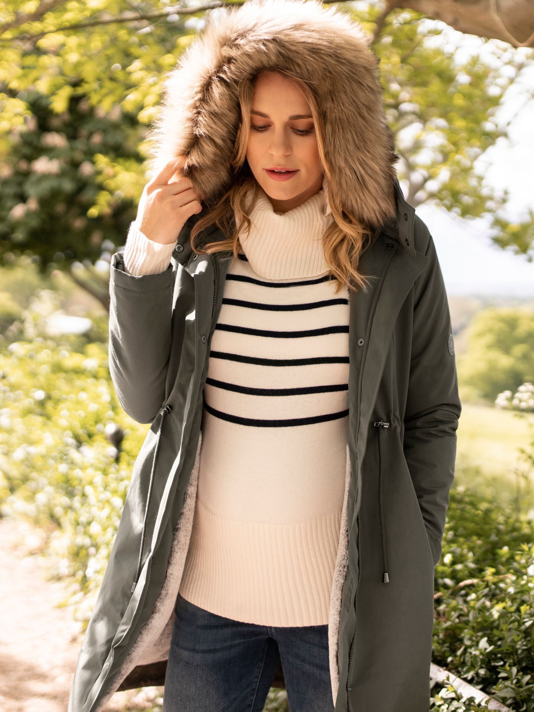 Buy Seraphine Khaki Green 3 In 1 Winter Maternity Parka from Next Luxembourg