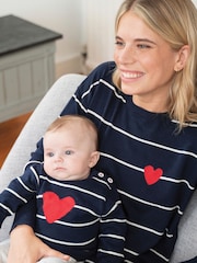 Seraphine Maternity Blue Nautical 100% Cotton Jumper - Image 3 of 3