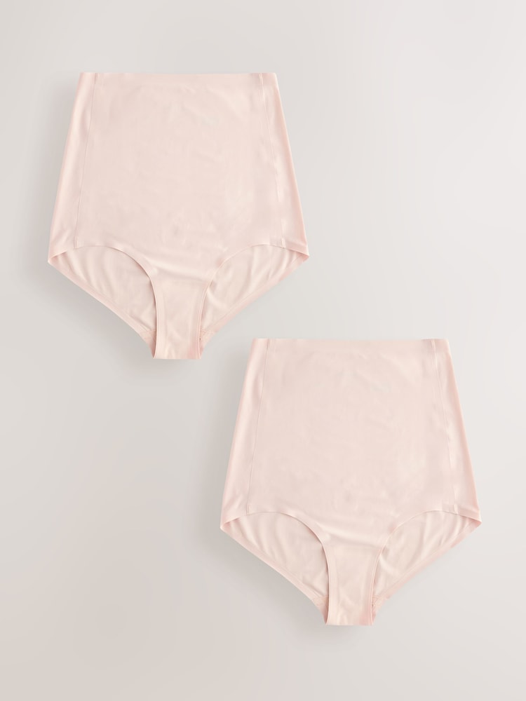 Braguitas premamá nude por encima del vientre de tejido que no deja marcas de Seraphine - Pack de 2 - Imagen 1 de 7 Braguitas premamá nude por encima del vientre de tejido que no deja marcas de Seraphine - Pack de 2 - Imagen 1 de 7