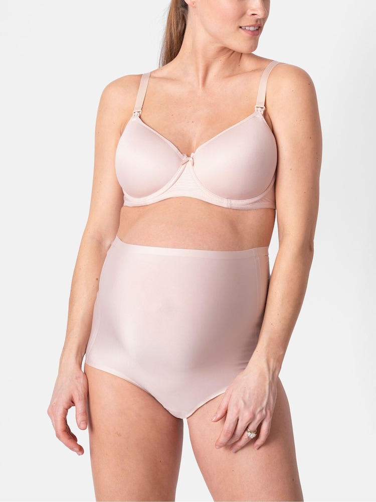 Braguitas premamá nude por encima del vientre de tejido que no deja marcas de Seraphine - Pack de 2 - Imagen 2 de 7 Braguitas premamá nude por encima del vientre de tejido que no deja marcas de Seraphine - Pack de 2 - Imagen 2 de 7
