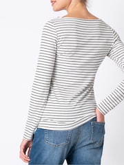 Seraphine Black Striped Maternity And Nursing Tops 2 Pack - Image 2 of 6