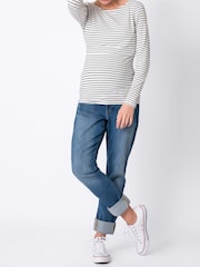 Seraphine Black Striped Maternity And Nursing Tops 2 Pack - Image 3 of 6