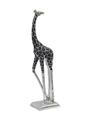 Libra Silver Giant Back Facing Giraffe Sculpture - Image 2 of 2