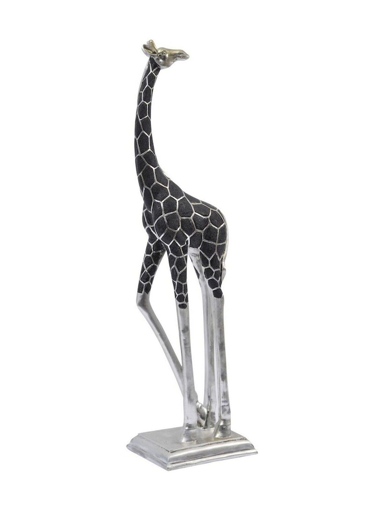 Libra Silver Giant Back Facing Giraffe Sculpture - Image 2 of 2