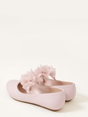 Pink - Monsoon Ballerinas in schimmernder Optik mit Zierblume - Bild 2 von 2