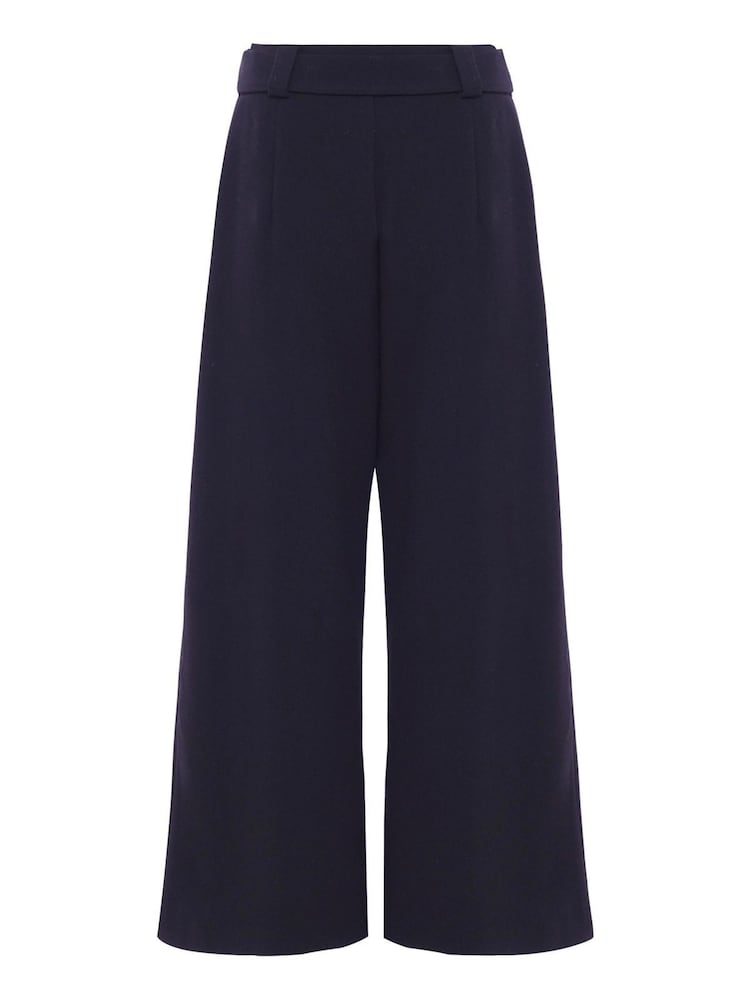French Connection Blue Whisper Ruther Belted Culottes - Image 4 of 4