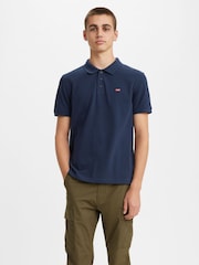 Темно-синий - Levi's® Housemark 100% Cotton Polo Shirt - Image 1 of 4
